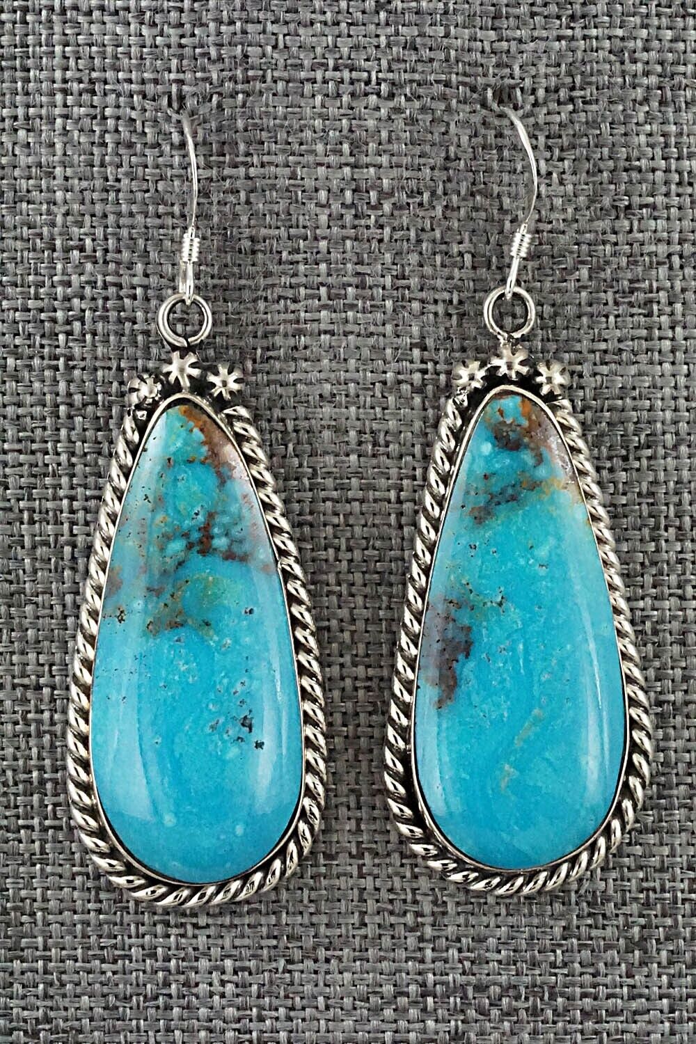 Turquoise & Sterling Silver Earrings - Brandon Belin