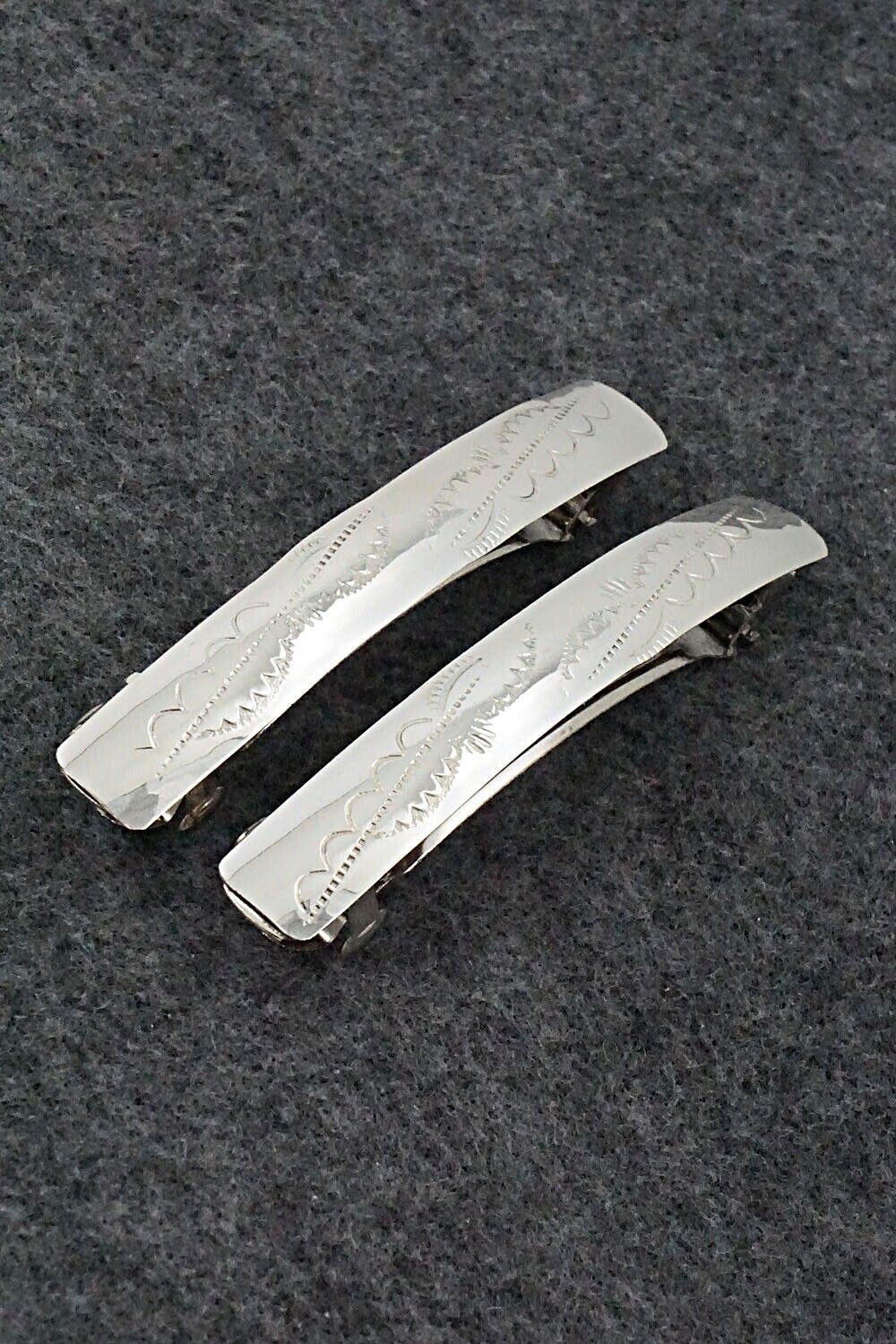 Sterling Silver Hair Barrettes - Randall Dalgai