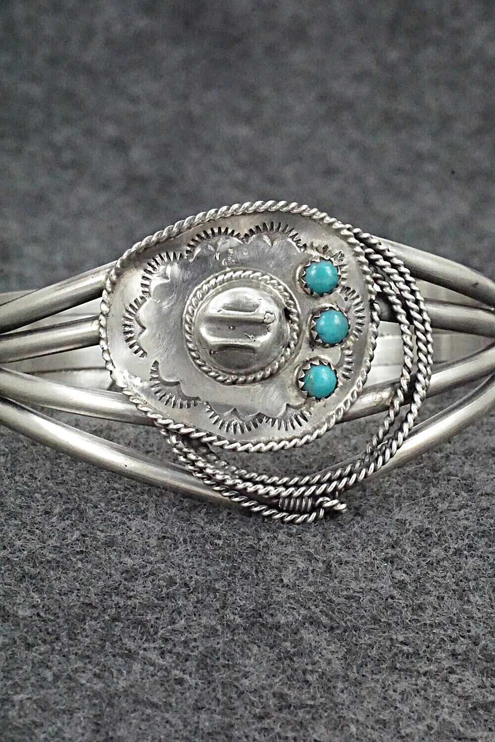 Turquoise & Sterling Silver Bracelet - Bobby Platero