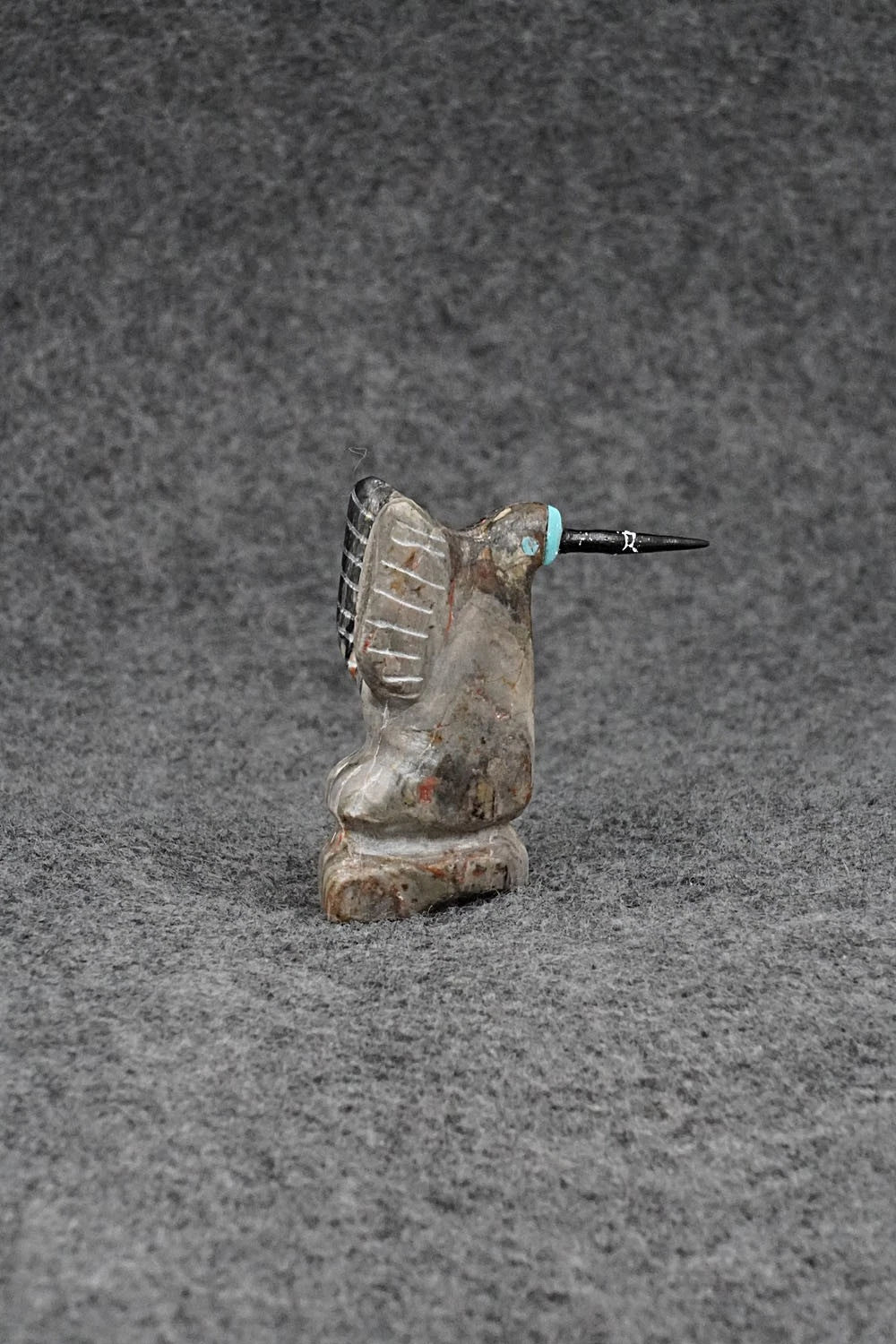 Hummingbird Zuni Fetish Carving - Justin Red Elk