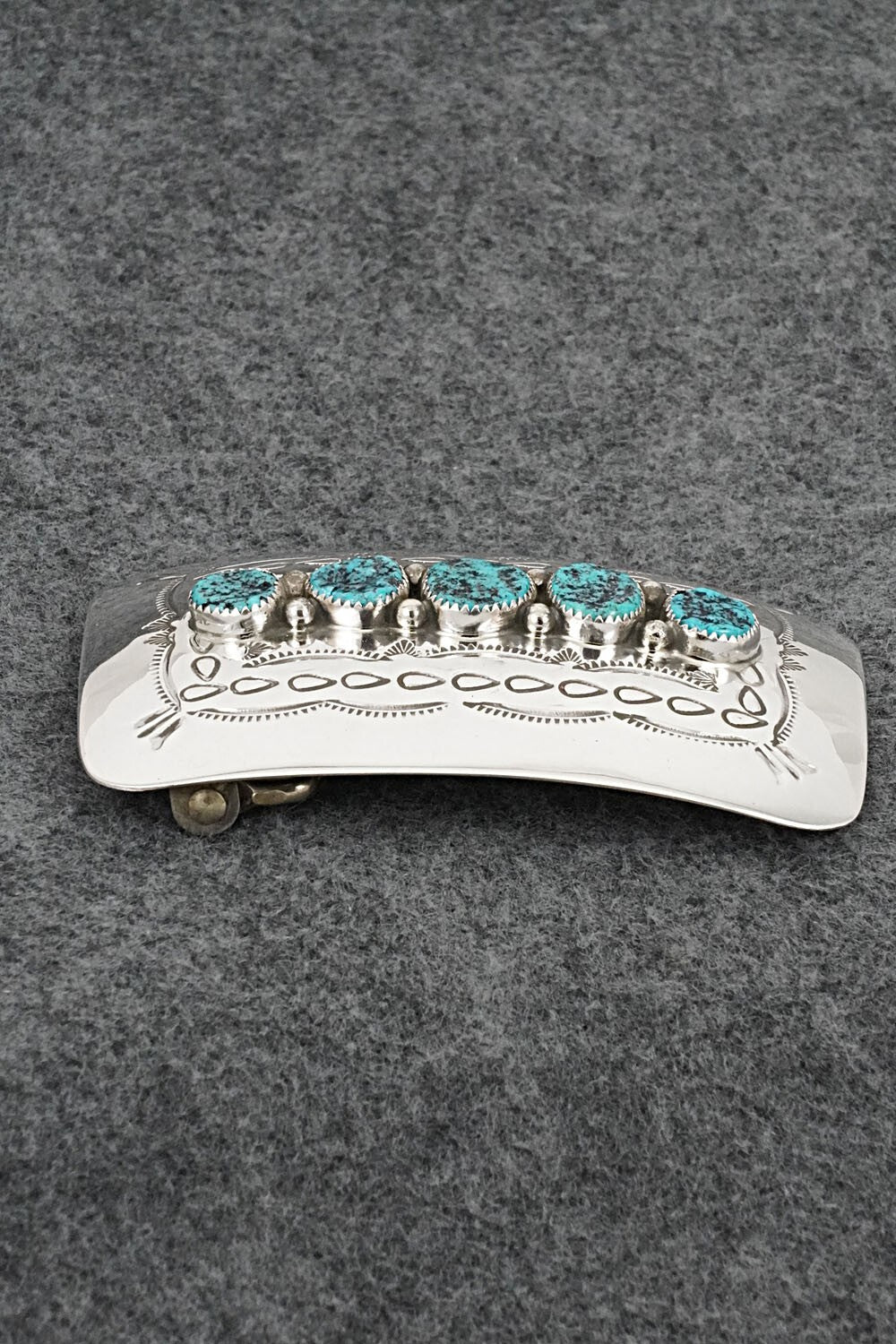 Turquoise & Sterling Silver Belt Buckle - Jolene Begay