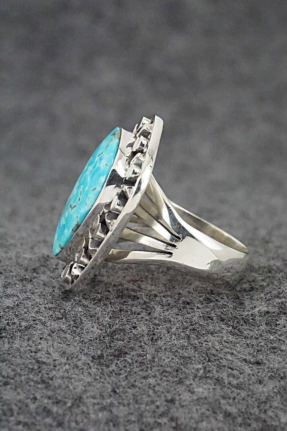 Turquoise & Sterling Silver Ring - Jimson Belin - Size 7.5