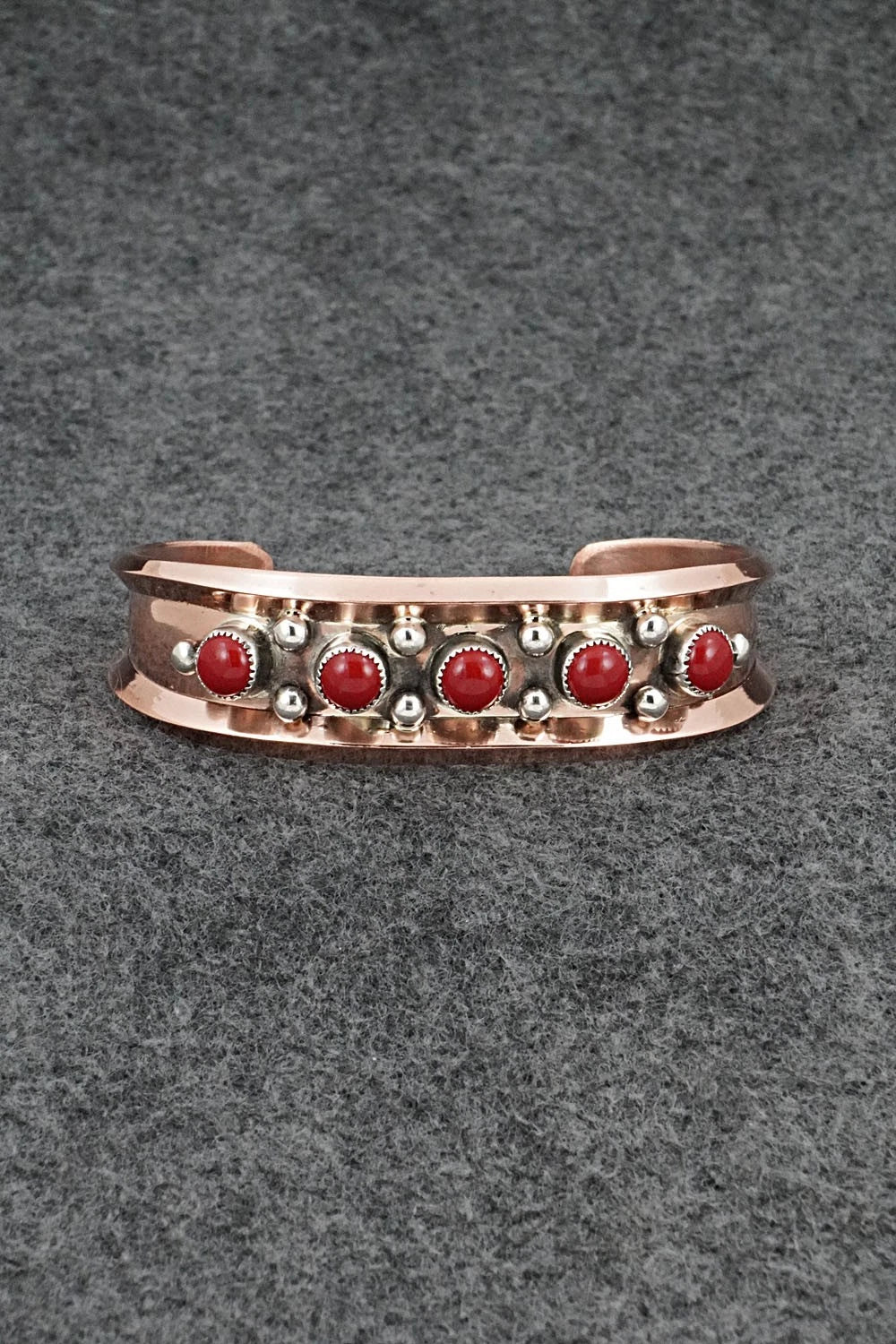 Coral & Copper Bracelet - Paul Largo