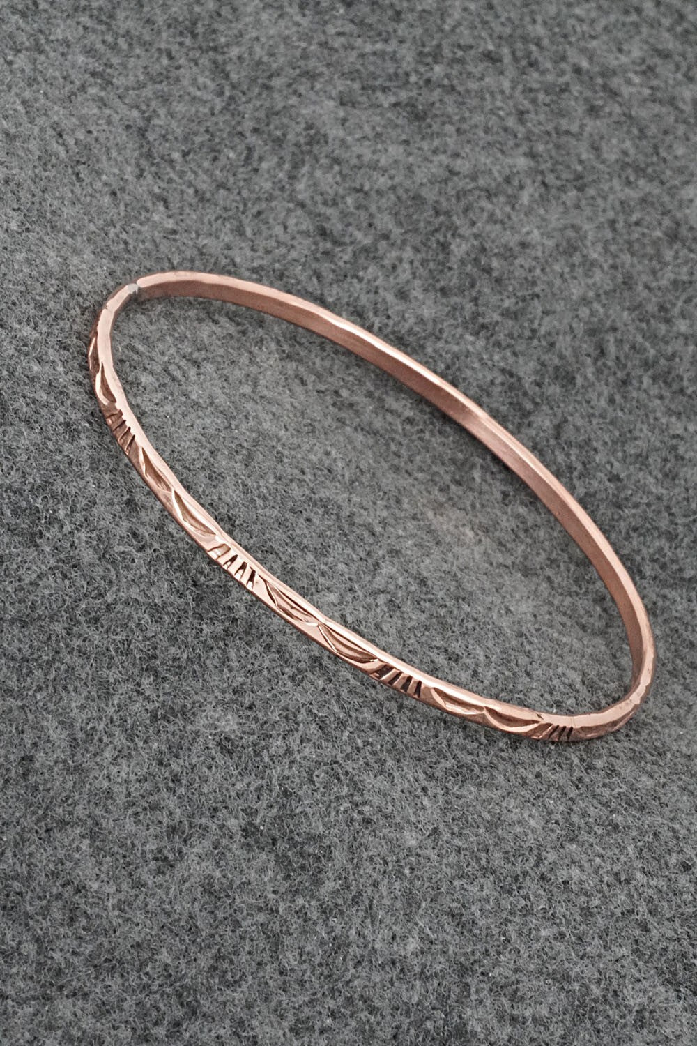 Copper Bangle Bracelet - Elaine Tahe