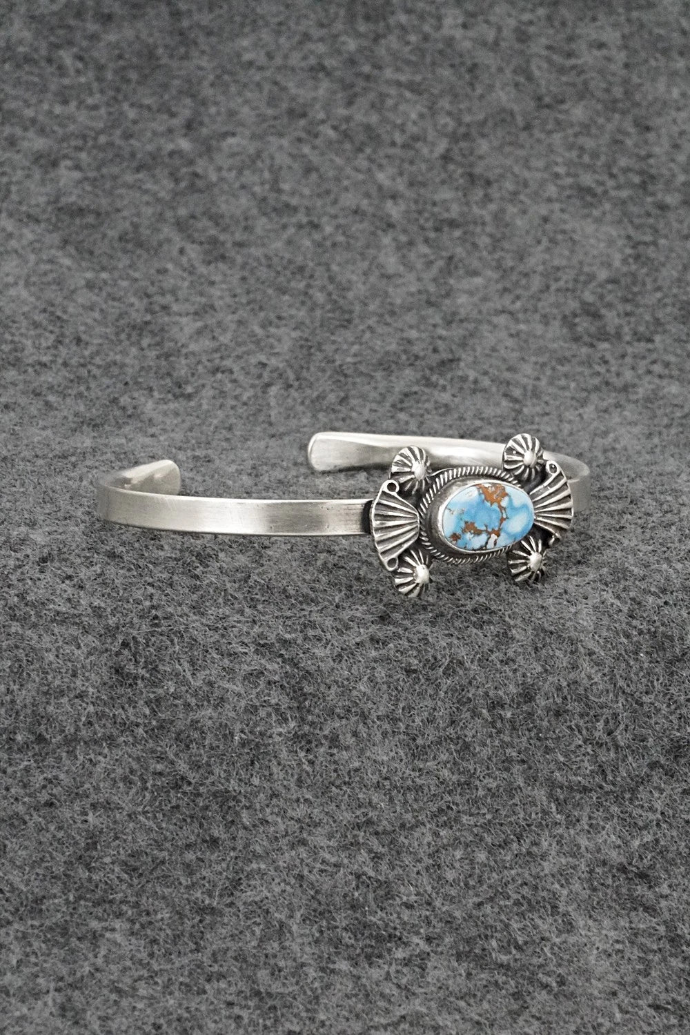 Turquoise & Sterling Silver Bracelet - Genevieve Francisco