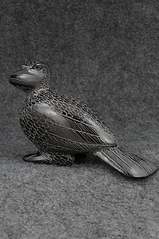 Crow Zuni Fetish Carving - Nelson Yatsattie