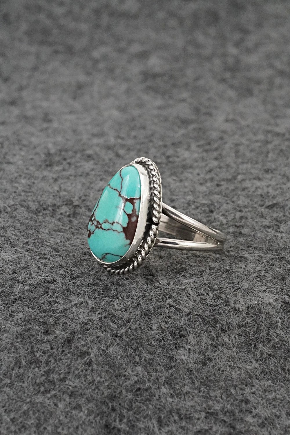 Turquoise & Sterling Silver Ring - Eugene Gruber - Size 6