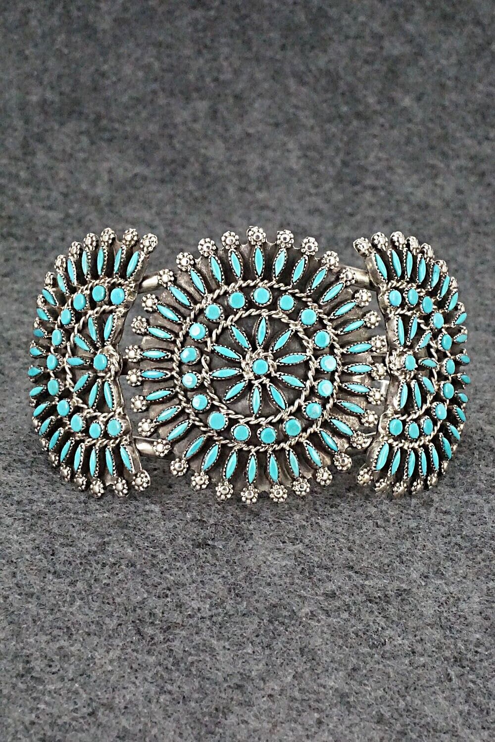 Turquoise & Sterling Silver Bracelet - Merlinda Chavez