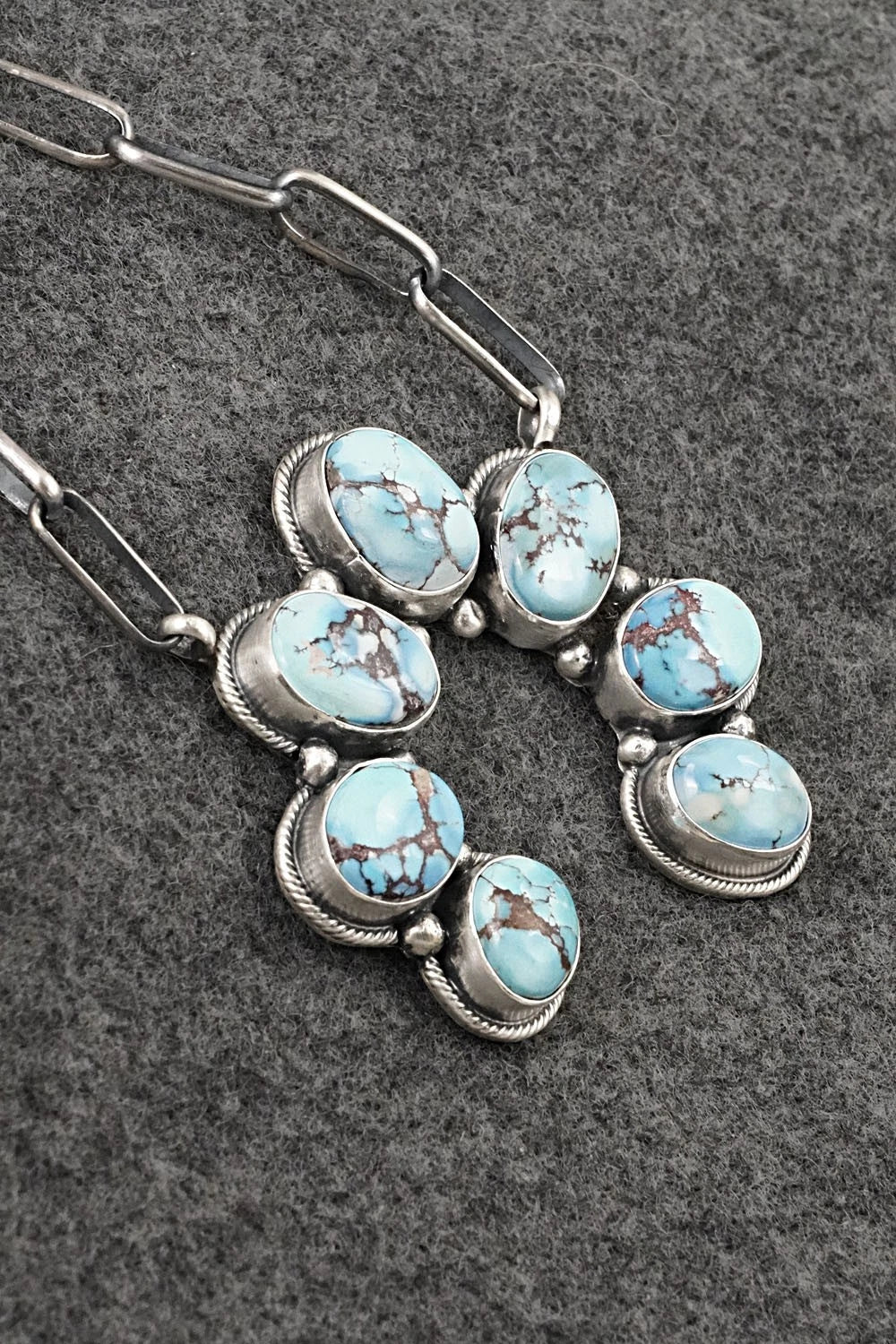 Turquoise & Sterling Silver Necklace - Darrin Livingston