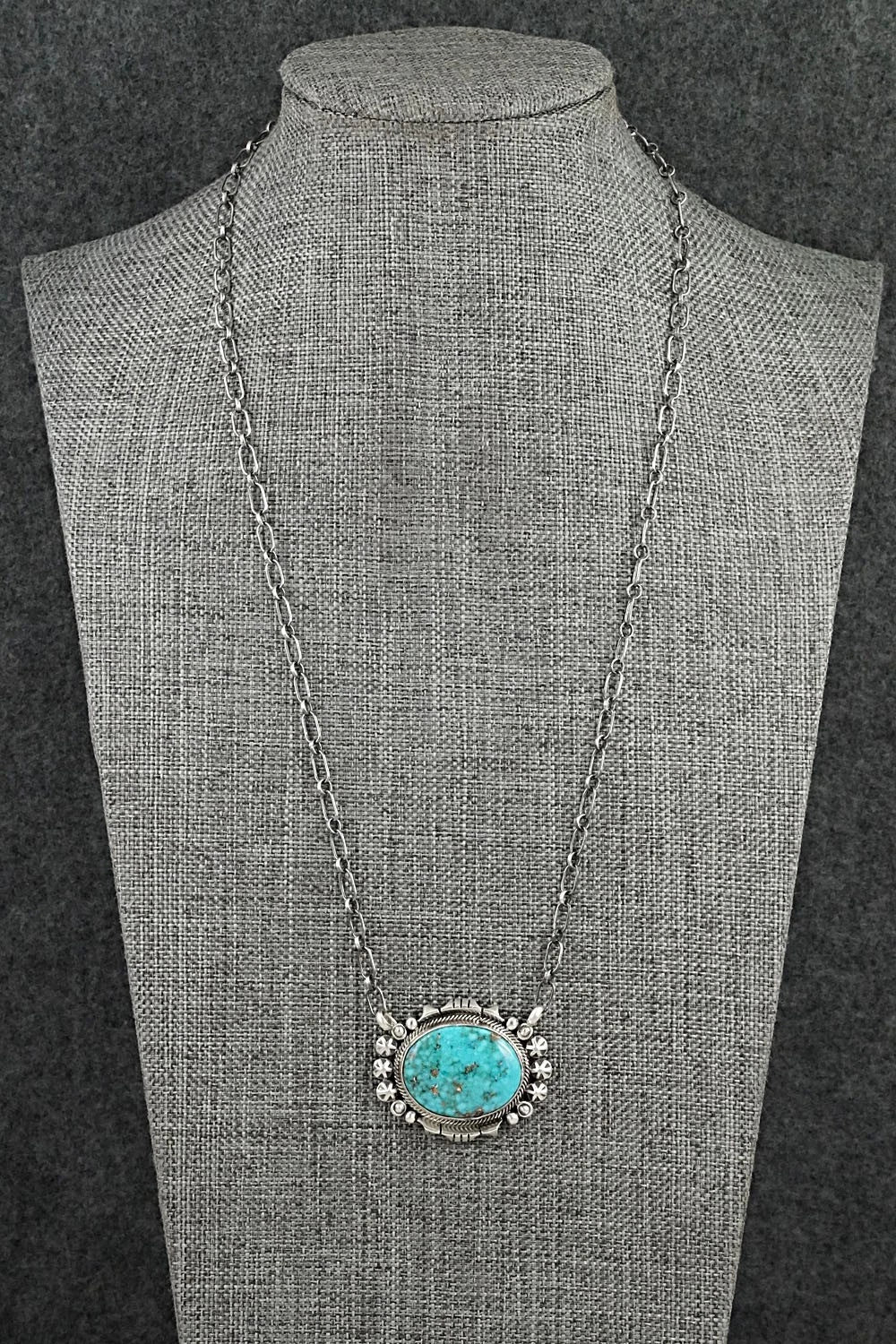 Turquoise & Sterling Silver Necklace - Daniel Benally