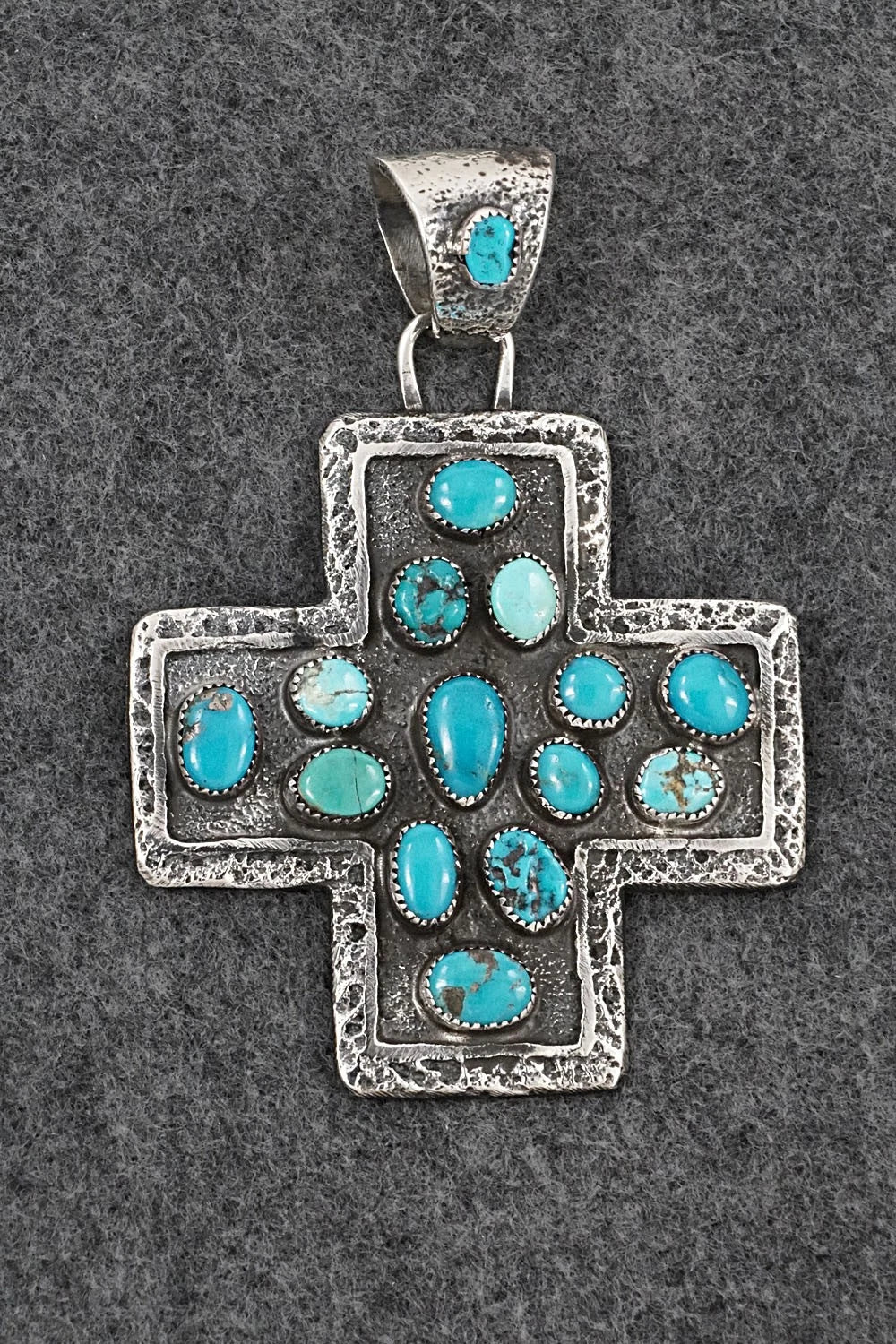 Turquoise & Sterling Silver Pendant - Delbert Arviso