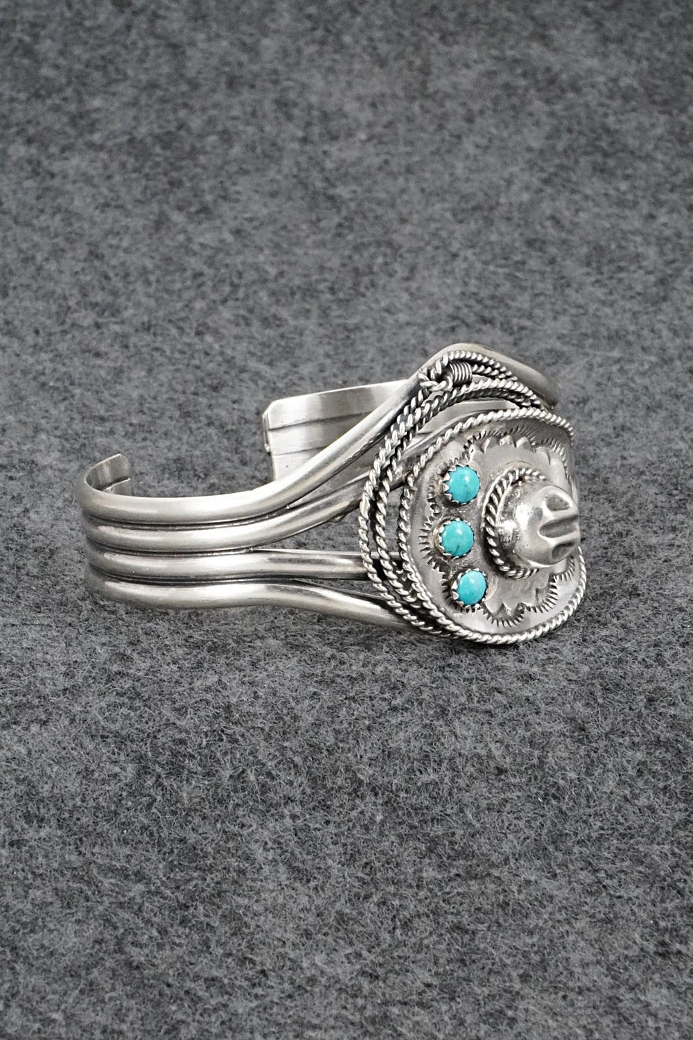 Turquoise & Sterling Silver Bracelet - Bobby Platero