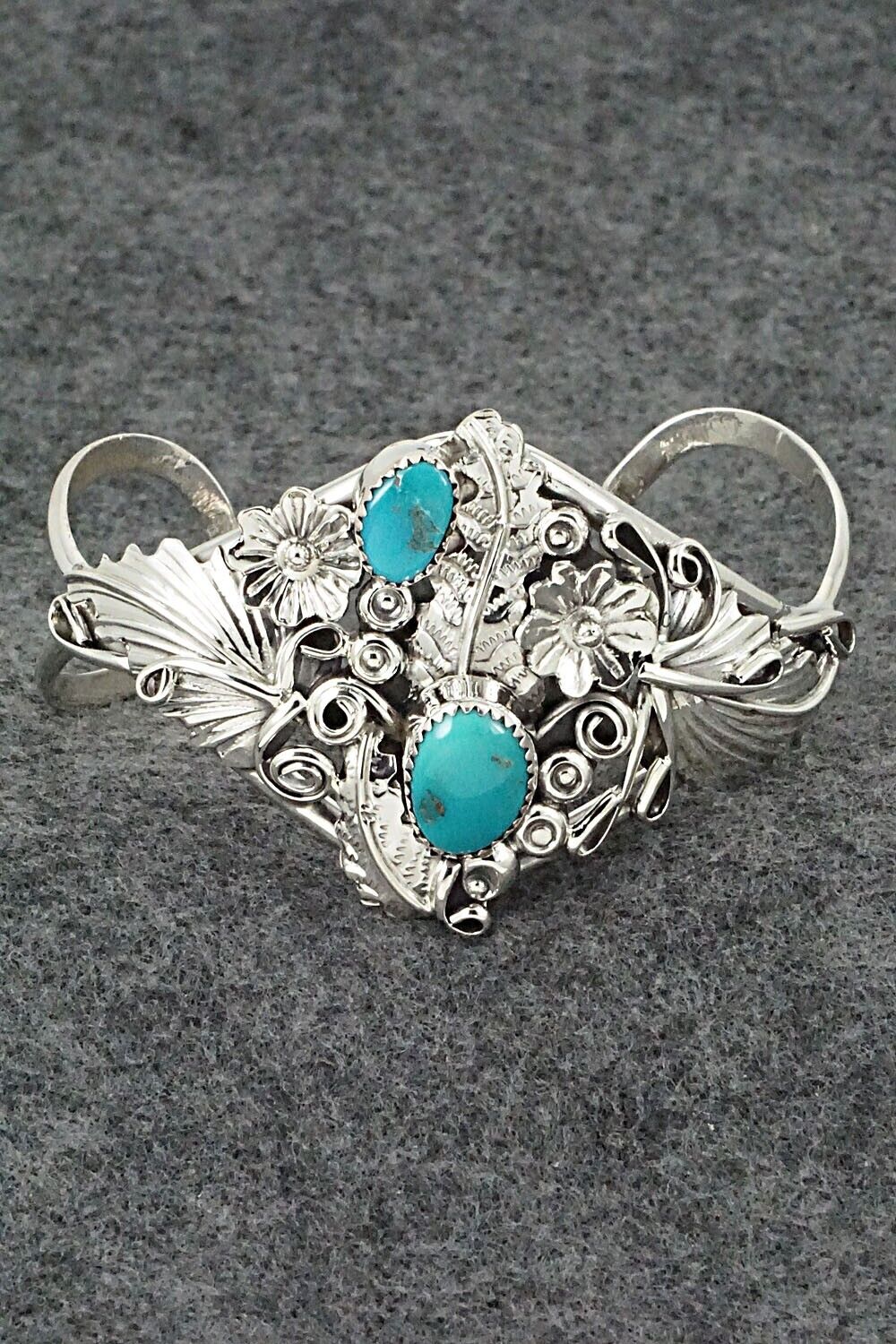 Turquoise & Sterling Silver Bracelet - Henry B. Yazzie