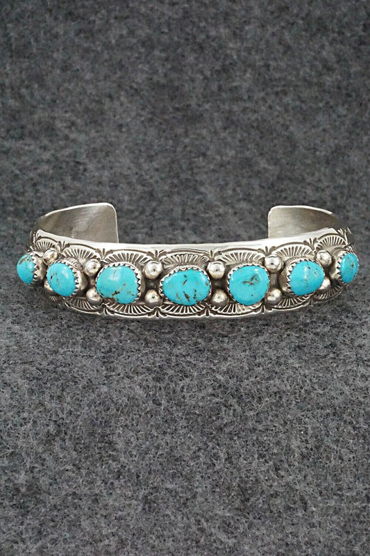 Turquoise & Sterling Silver Bracelet - Grace Silver