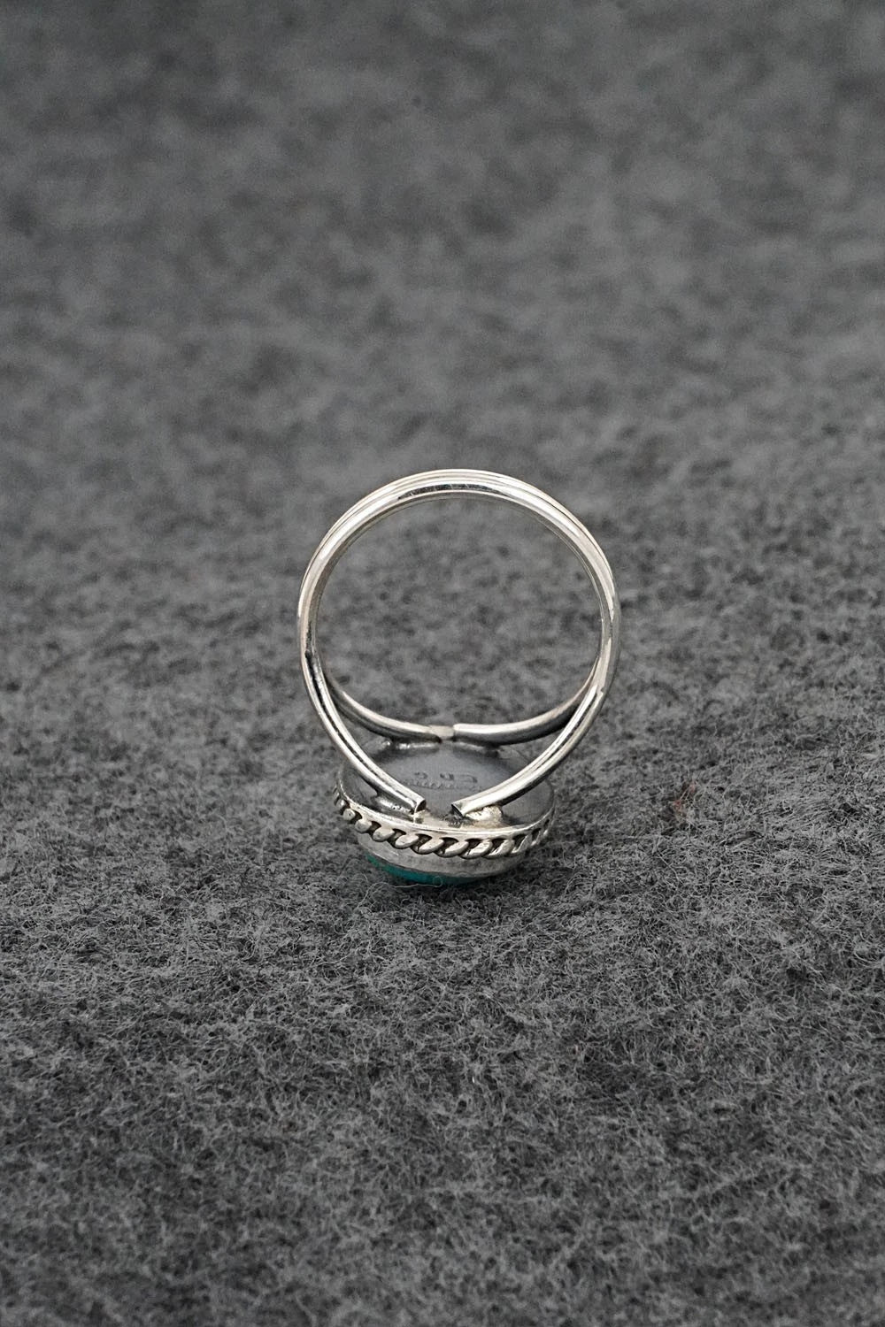 Turquoise & Sterling Silver Ring - Eugene Gruber - Size 5