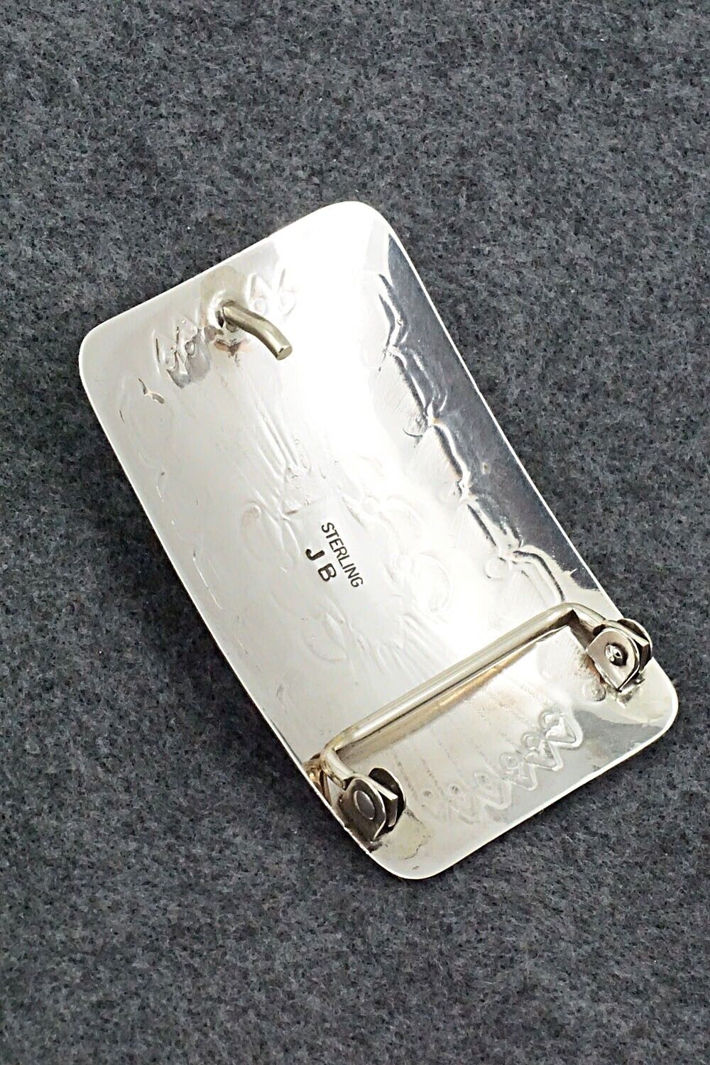 Turquoise & Sterling Silver Belt Buckle - Jolene Begay