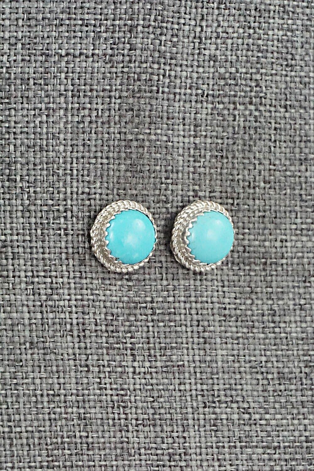 Turquoise & Sterling Silver Earrings - Sally Arviso