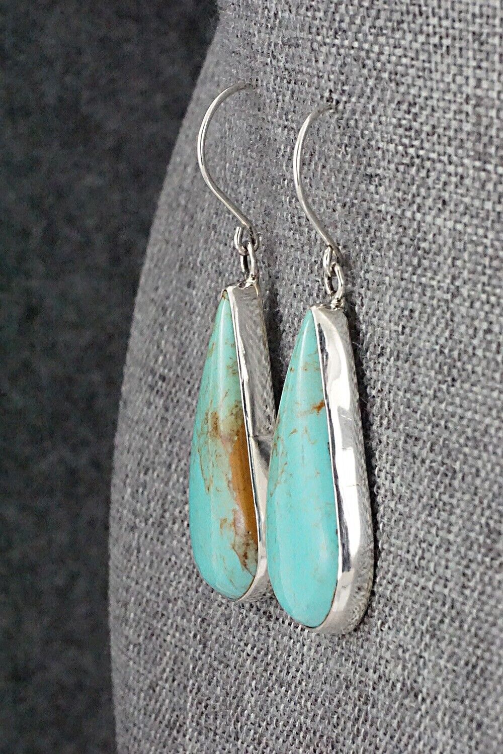 Turquoise & Sterling Silver Earrings - Rena Begay