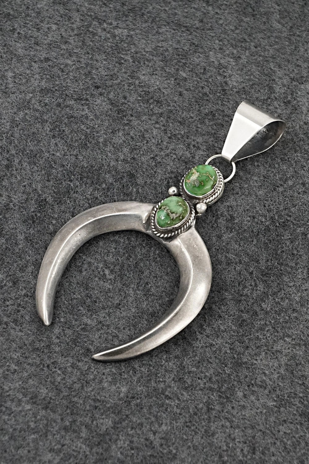 Turquoise & Sterling Silver Pendant - Eugene Gruber