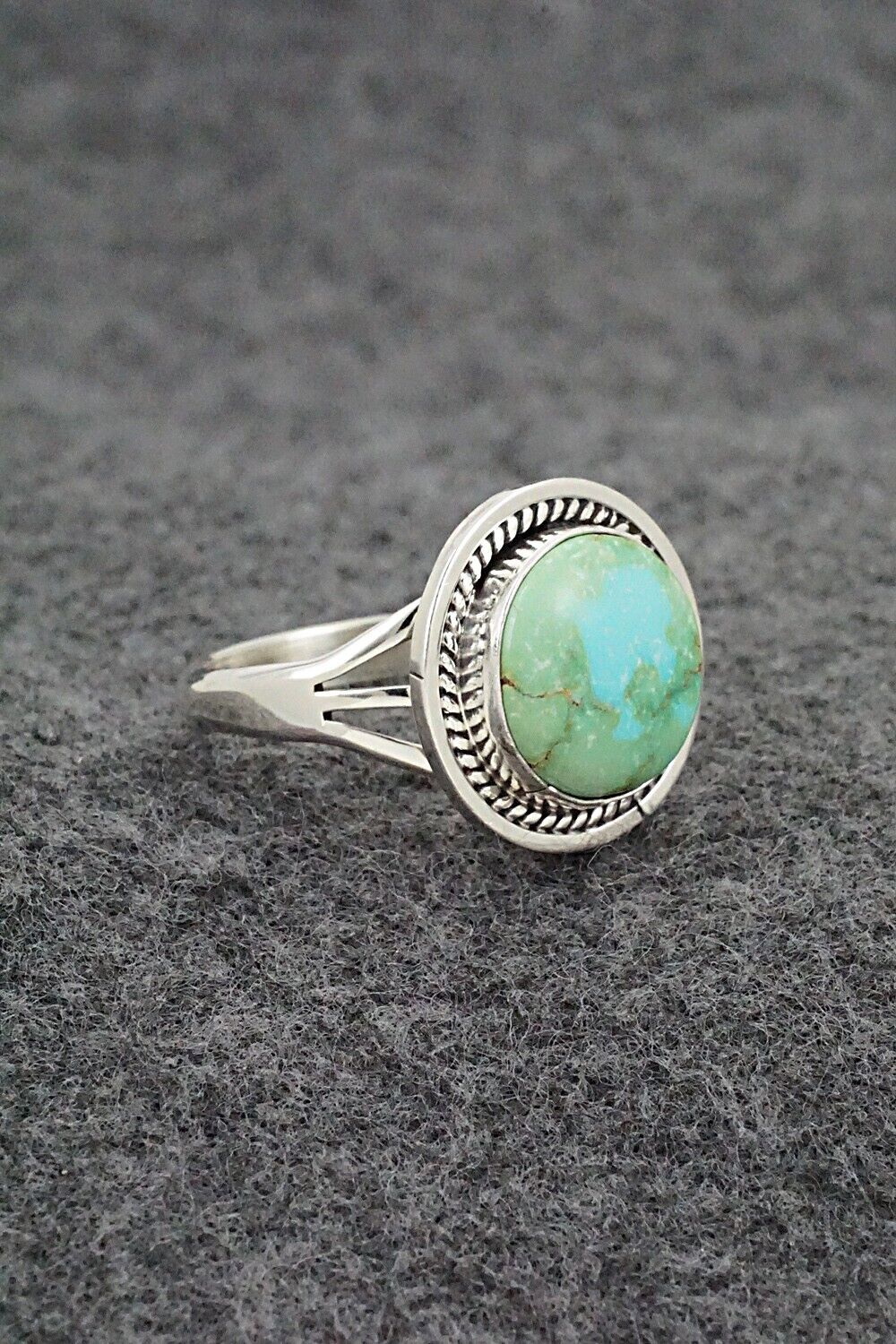Turquoise & Sterling Silver Ring - Daniel Benally - Size 10