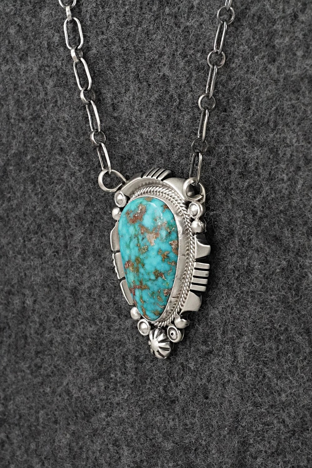 Turquoise & Sterling Silver Necklace - Daniel Benally