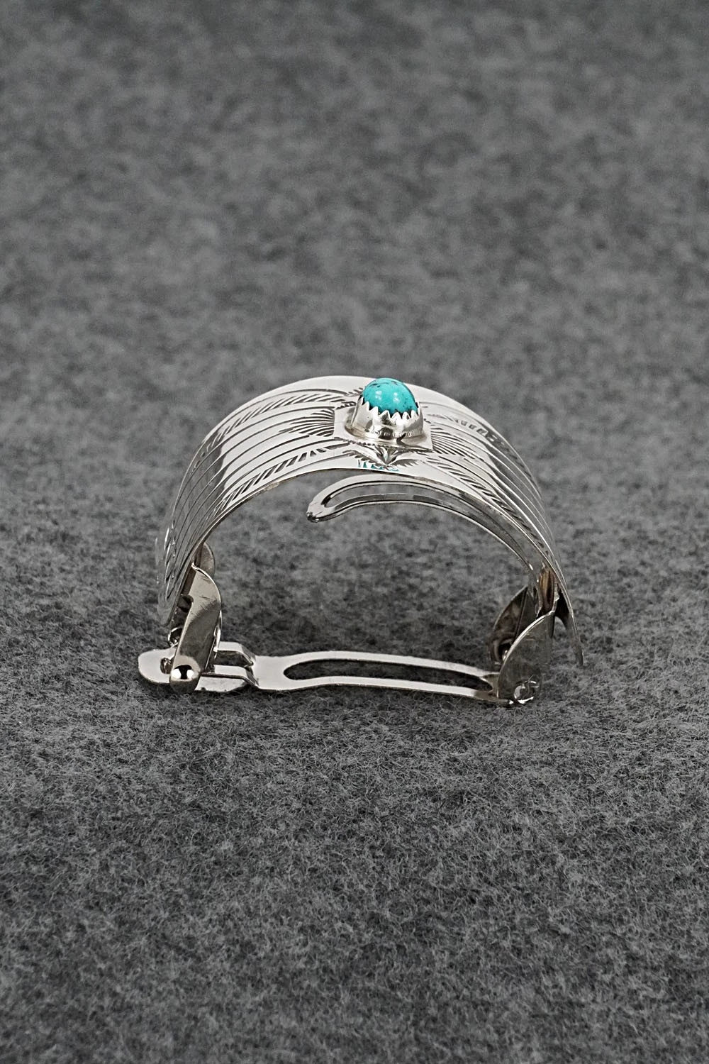 Turquoise & Sterling Silver Hair Barrette - Jolene Begay