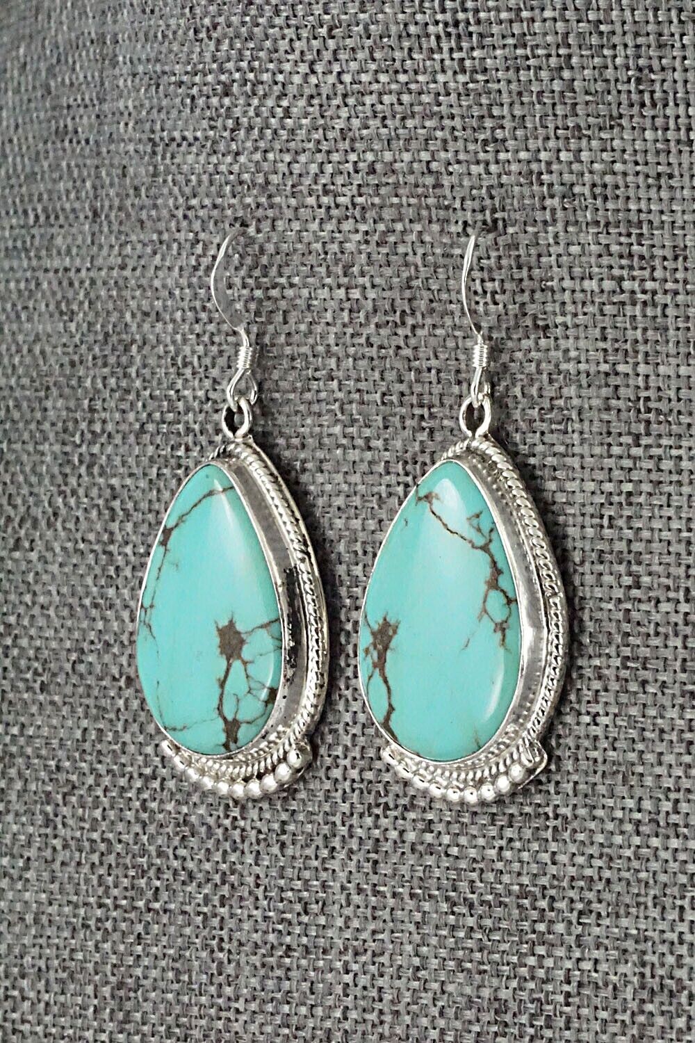 Turquoise & Sterling Silver Earrings - Verley Betone
