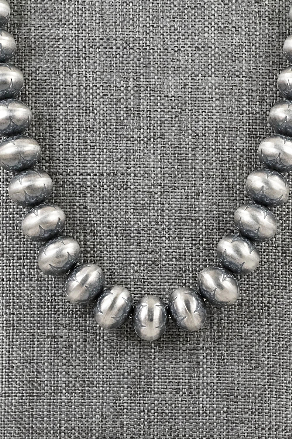 Sterling Silver Navajo Pearl Necklace 24" - Bryannen Halwood