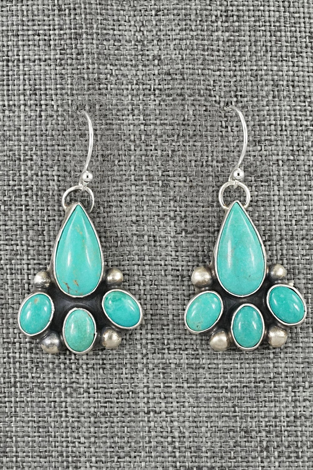 Turquoise & Sterling Silver Earrings - Kathleen Livingston
