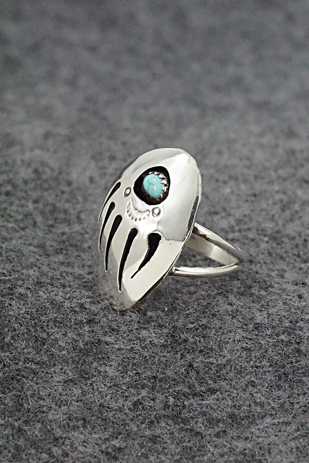 Turquoise & Sterling Silver Ring - Ervin Begay - Size 7