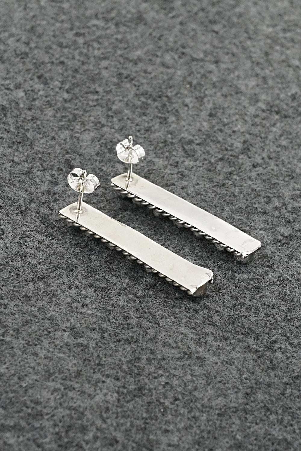 Turquoise & Sterling Silver Earrings - Dominic Duboise