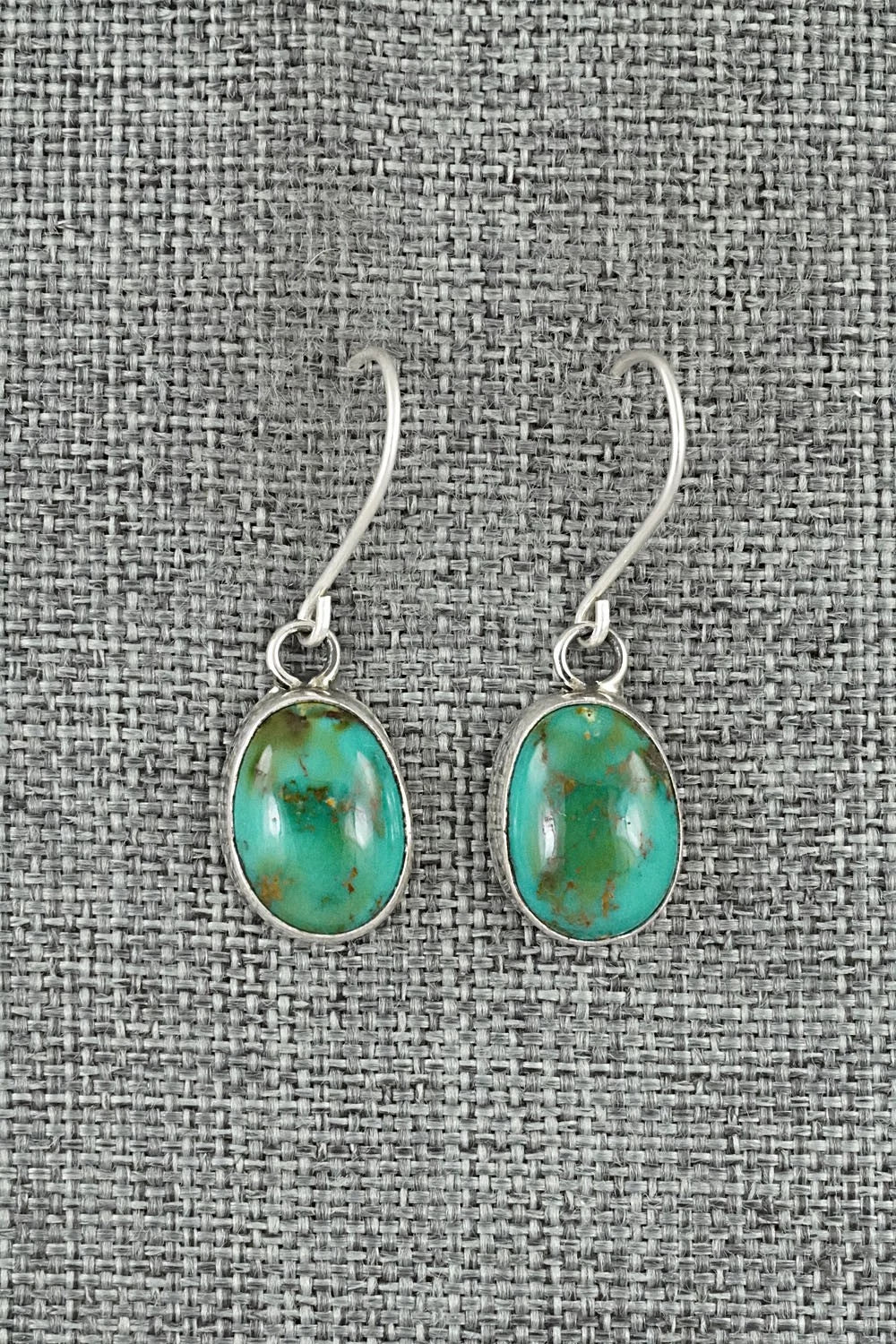 Turquoise & Sterling Silver Earrings - Rosemary Saunders