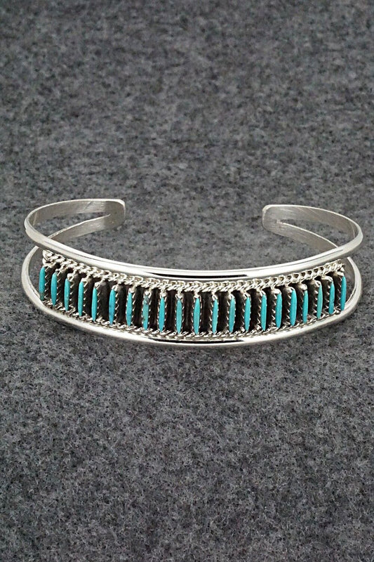Turquoise & Sterling Silver Bracelet - Roland Francisco