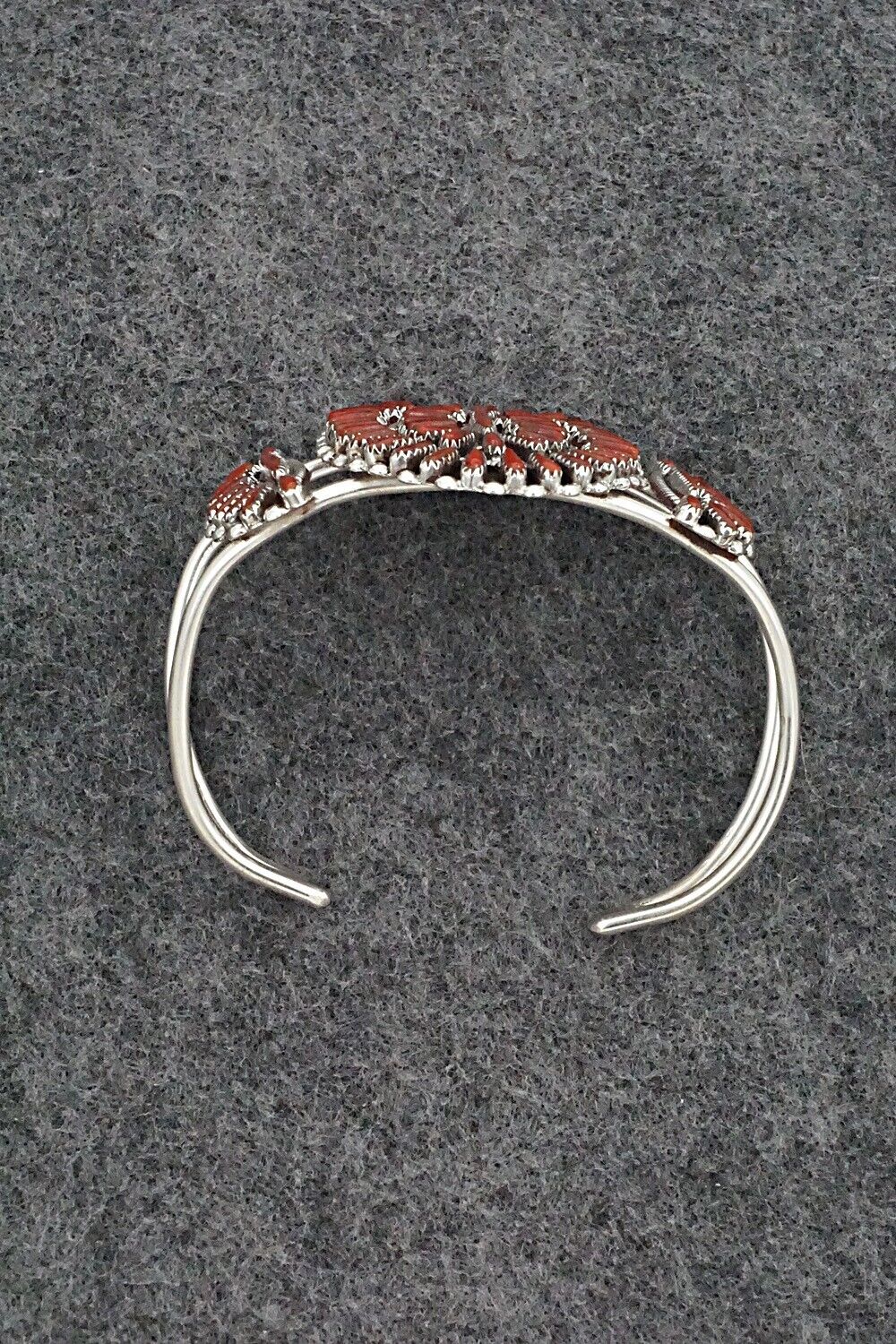 Coral & Sterling Silver Bracelet - Judy Wallace