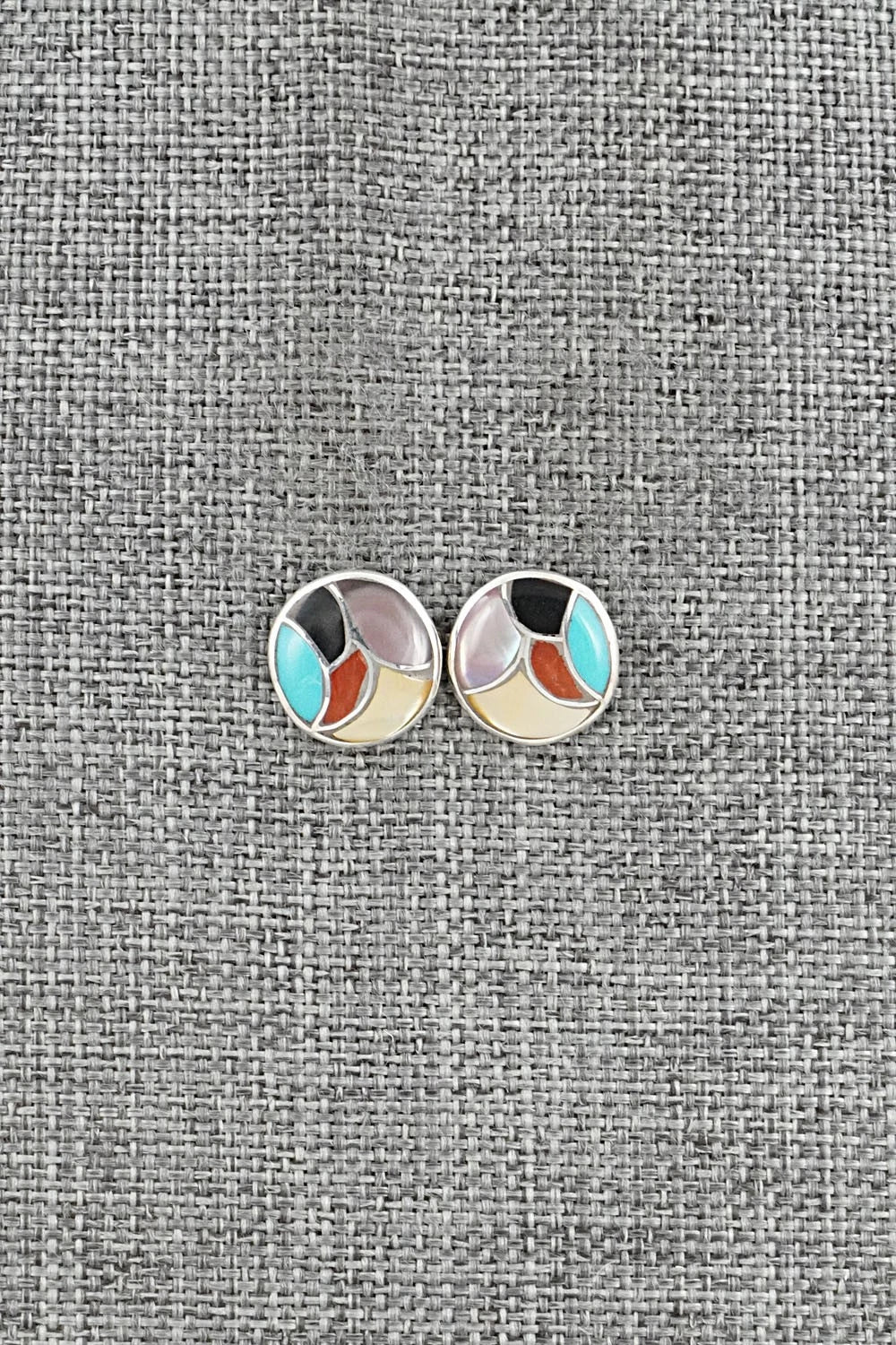Multi-Stone & Sterling Silver Earrings - Orena Leekya