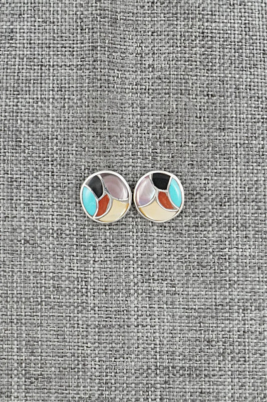 Multi-Stone & Sterling Silver Earrings - Orena Leekya