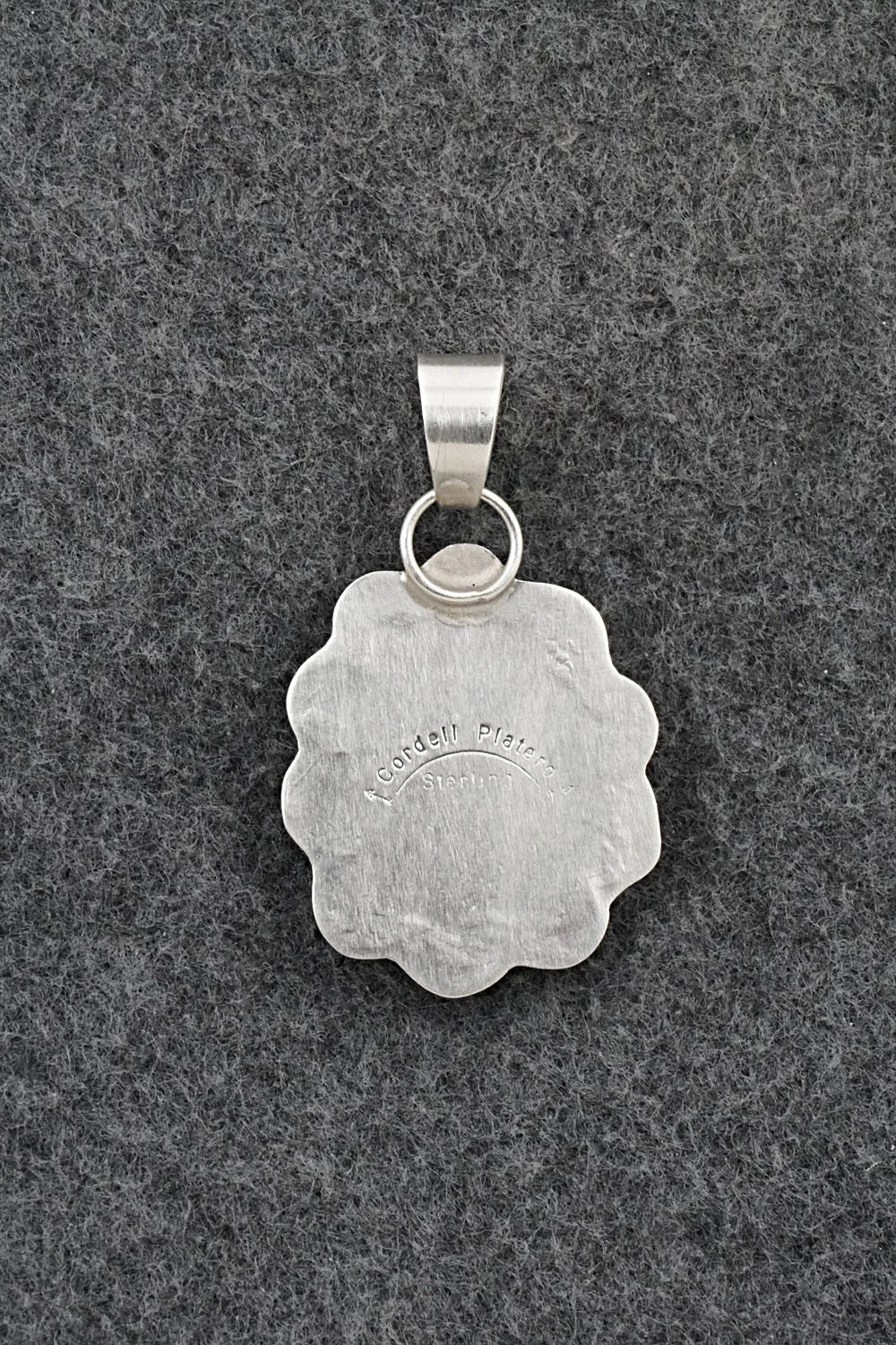 Turquoise & Sterling Silver Pendant - Cordell Platero