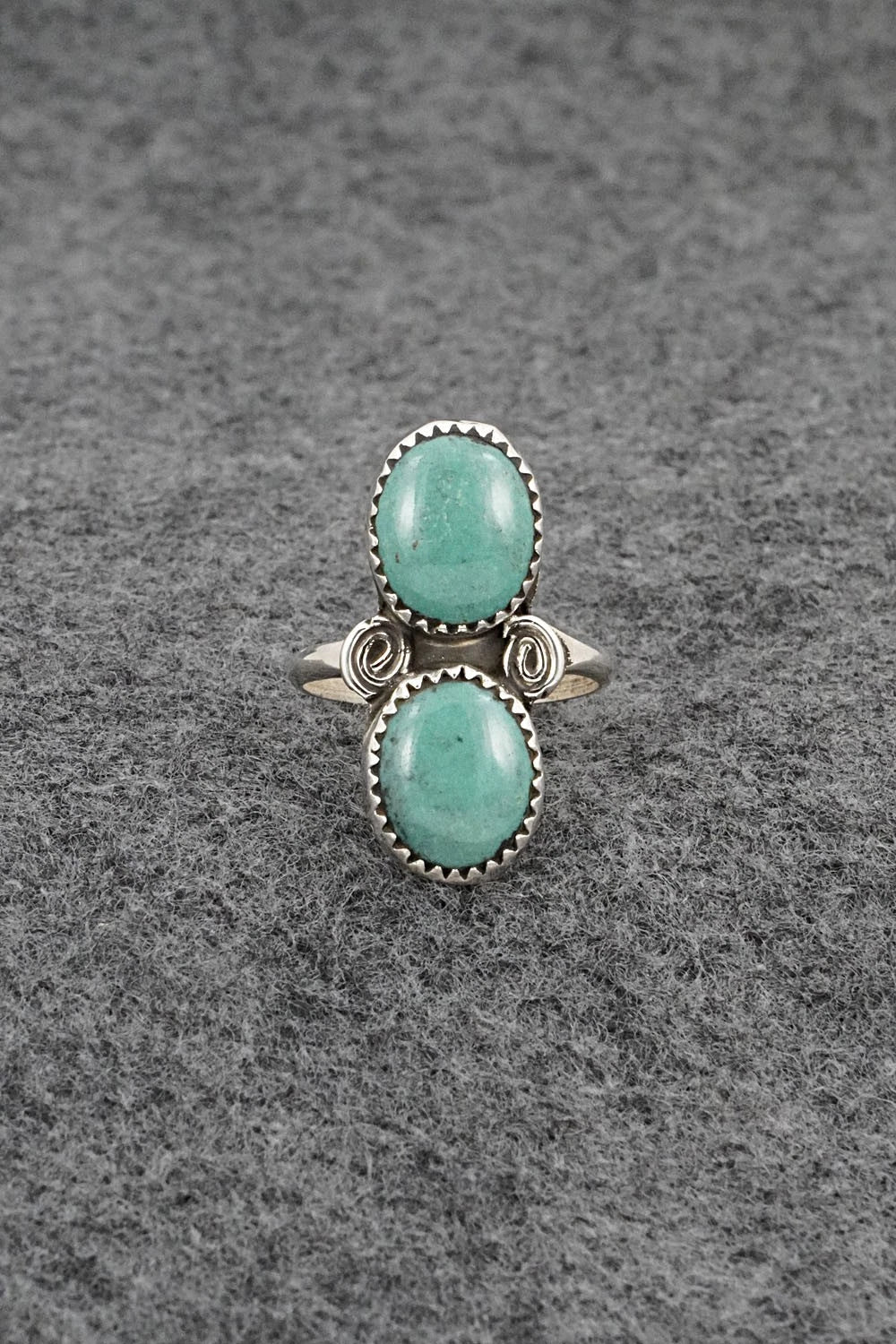 Turquoise & Sterling Silver Ring - Priscilla Reeder - Size 7