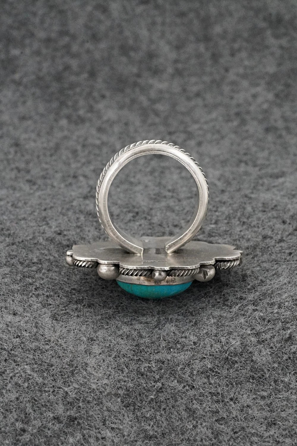 Turquoise & Sterling Silver Ring - Michael Calladitto - Size 7
