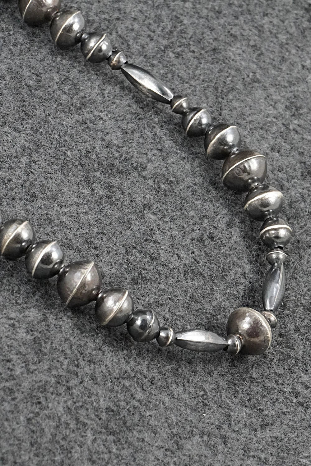 Sterling Silver Navajo Pearl Necklace 18" - Vintage