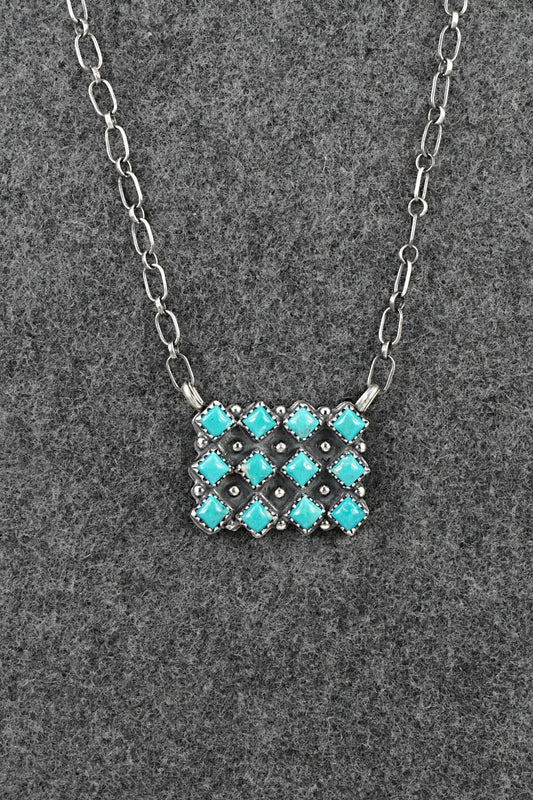 Turquoise & Sterling Silver Necklace - Melissa Anderson