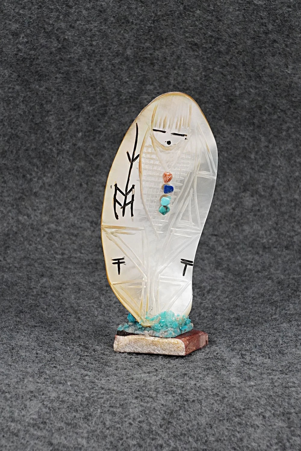 Corn Maiden Zuni Fetish Carving - Gloria Chattin