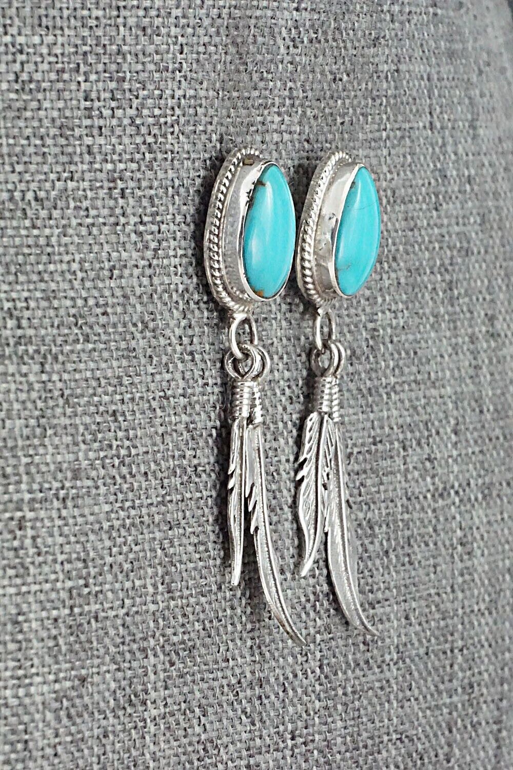 Turquoise and Sterling Silver Earrings - Sharon McCarthy