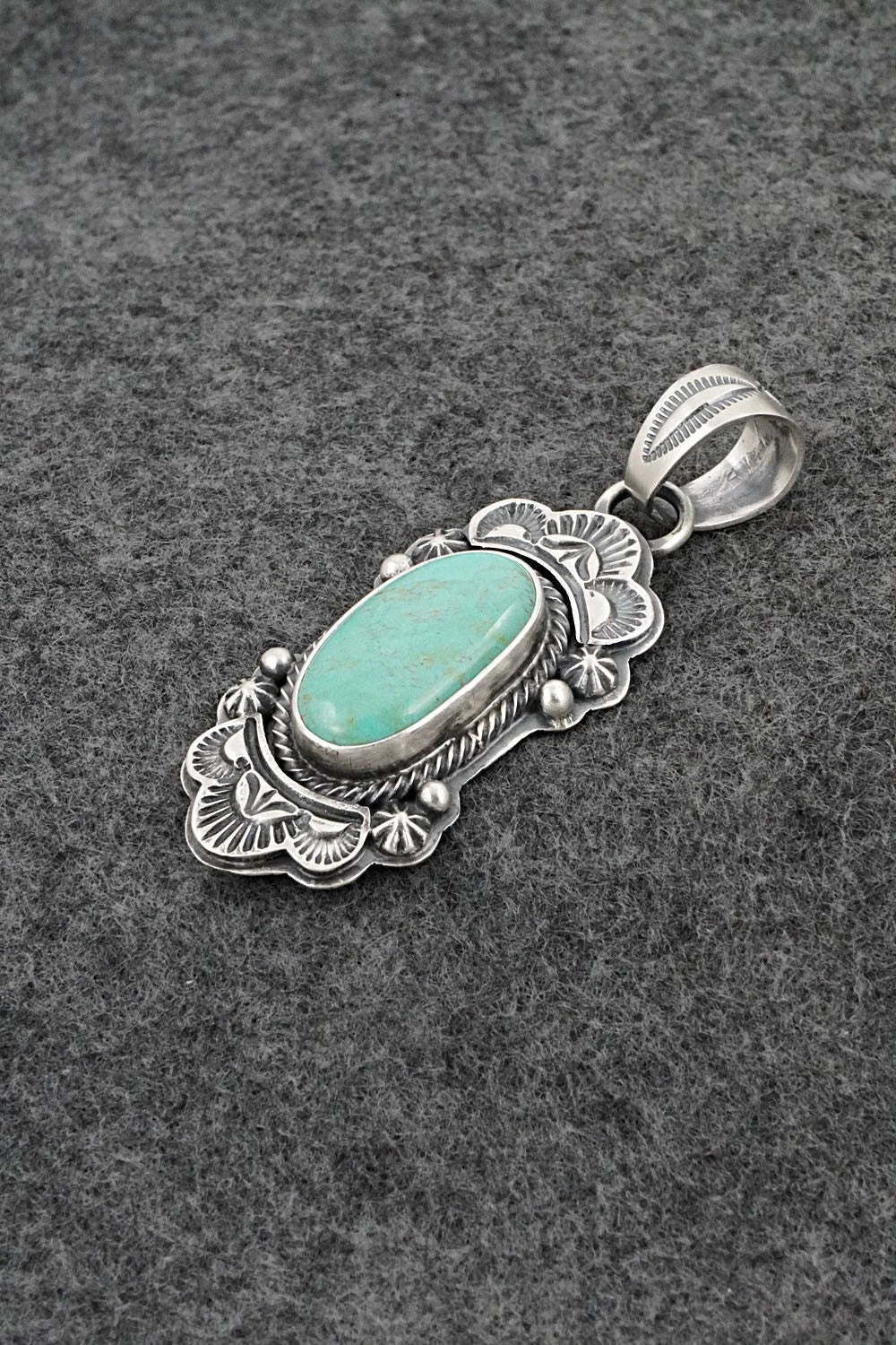 Turquoise & Sterling Silver Pendant - Randy Boyd