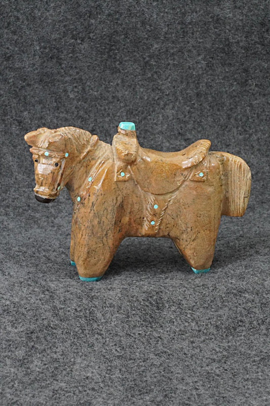 Horse Zuni Fetish Carving - Freddie Leekya