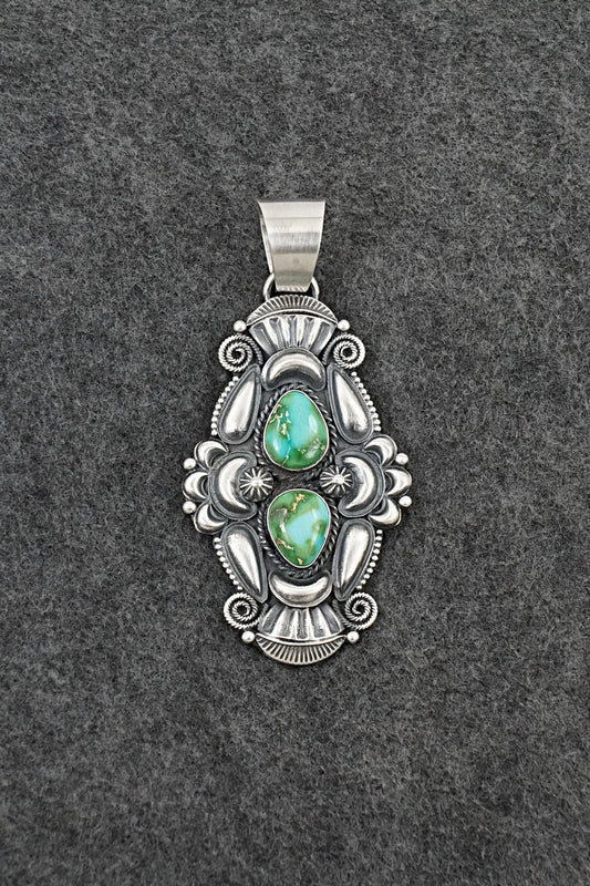 Turquoise and Sterling Silver Pendant - Derrick Gordon
