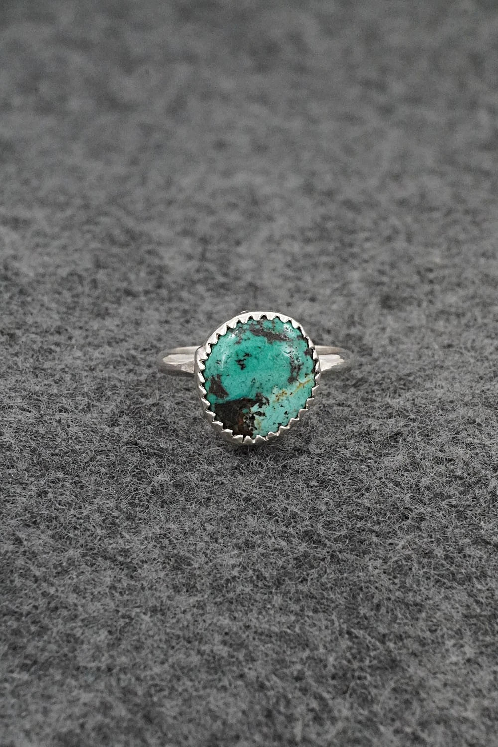 Turquoise & Sterling Silver Ring - Darius Arviso - Size 6.25