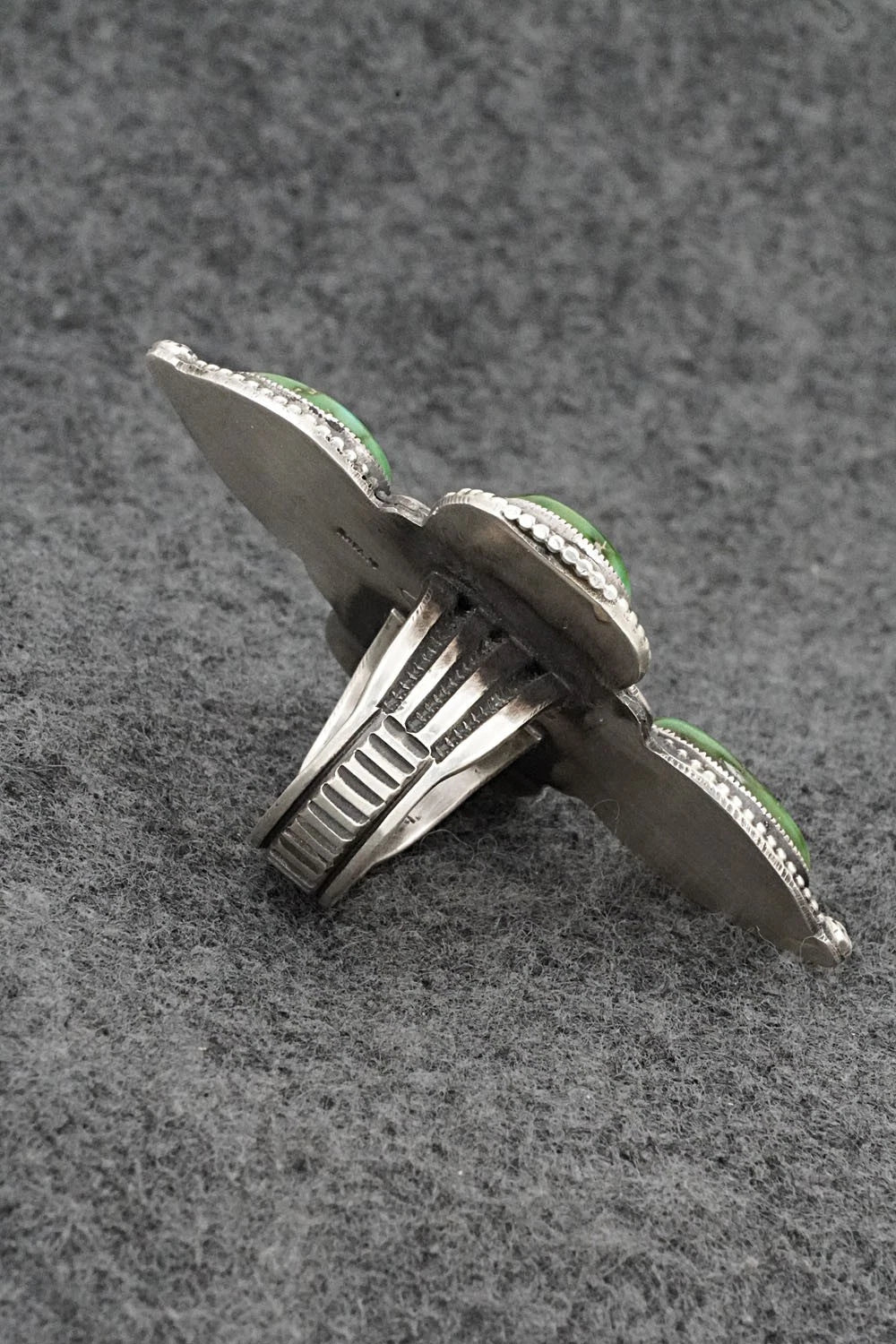 Turquoise & Sterling Silver Ring - Calvin Martinez - Size 8