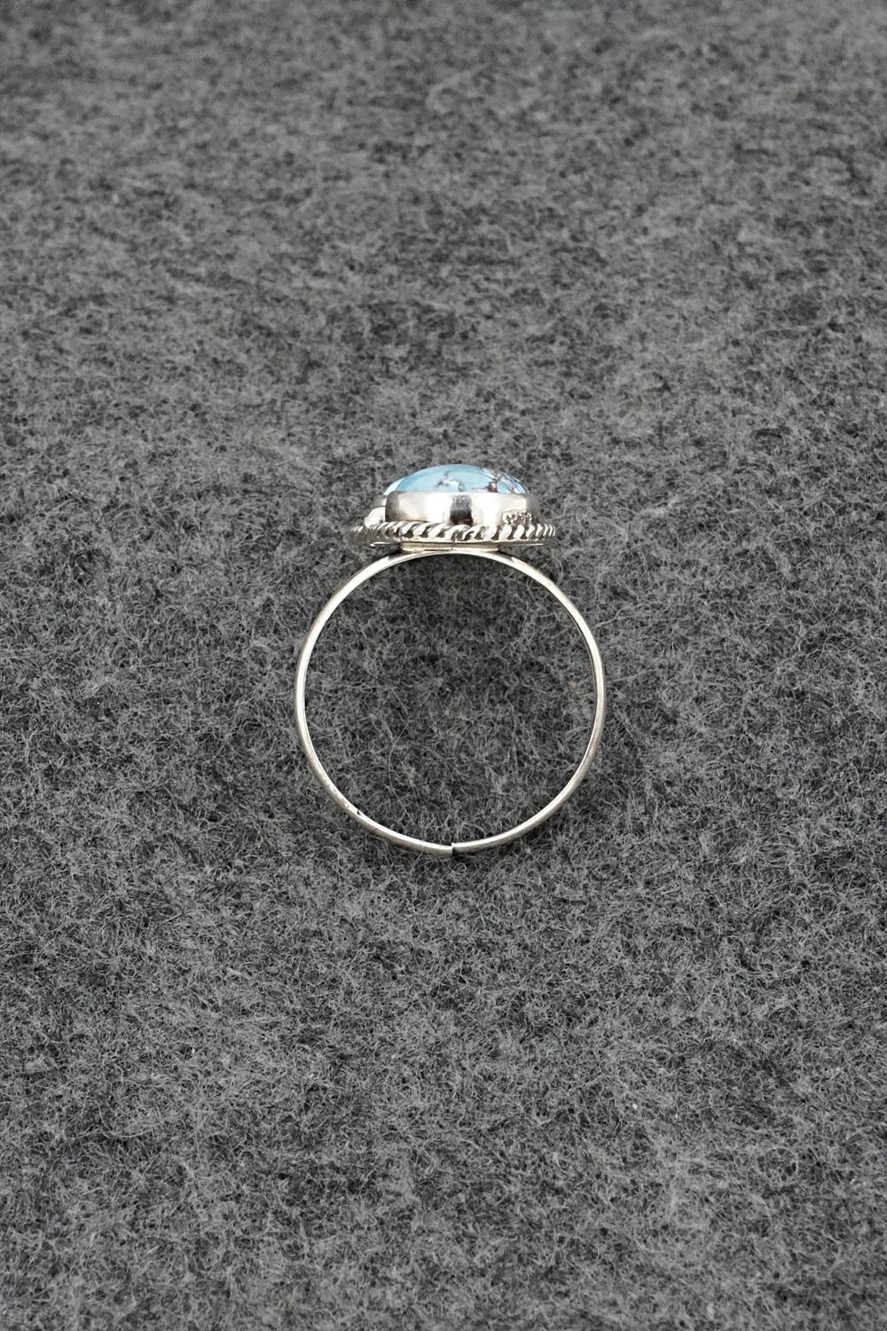 Turquoise & Sterling Silver Ring - Eugene Gruber - Size 9