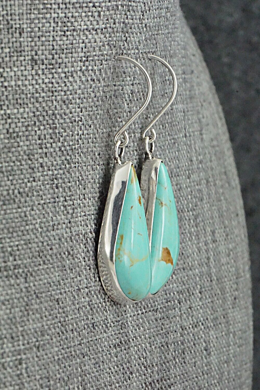 Turquoise & Sterling Silver Earrings - Rena Begay